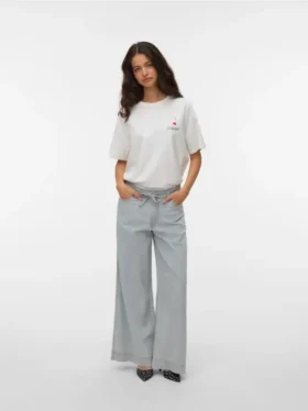 Jeans Vmaisa à taille mi-haute et coupe large