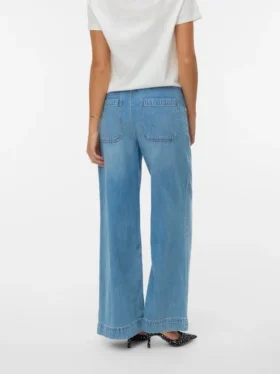 Jeans Vmallison à taille mi-haute et coupe large