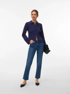 Jeans Vmamara à taille mi-haute et coupe droite