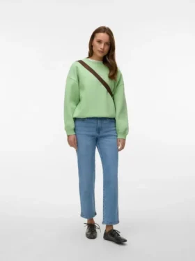 Jeans Vmamara à taille mi-haute et coupe droite