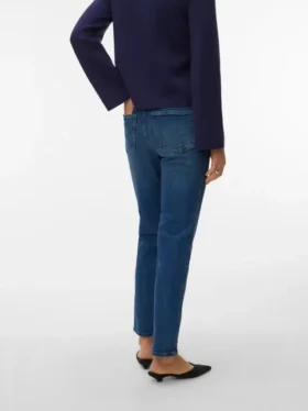 Jeans Vmamara à taille mi-haute et coupe droite