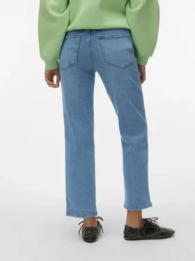 Jeans Vmamara à taille mi-haute et coupe droite