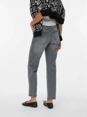 Jeans Vmamara à taille mi-haute et coupe droite