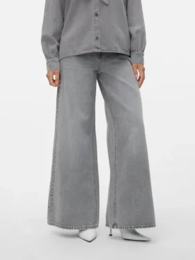 Jeans Vmannet à taille mi-haute et coupe large