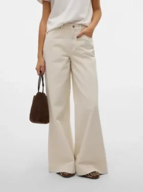 Jeans Vmannet à taille mi-haute et coupe large