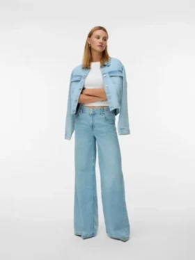 Jeans Vmannet à taille mi-haute et coupe large