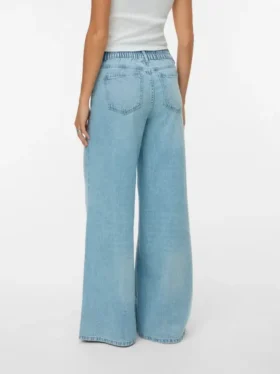 Jeans Vmannet à taille mi-haute et coupe large