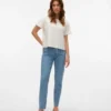 Jeans Vmbrenda taille haute coupe « mom » aux chevilles