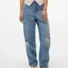 Jeans Vmbrooklyn à taille mi-haute et coupe ample