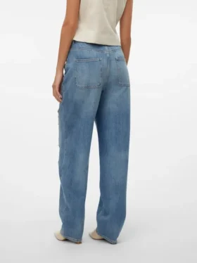Jeans Vmbrooklyn à taille mi-haute et coupe ample