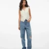 Jeans Vmbrooklyn à taille mi-haute et coupe ample