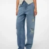 Jeans Vmbrooklyn à taille mi-haute et coupe ample