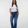 Jeans Vmcasta à taille mi-haute et coupe évasée