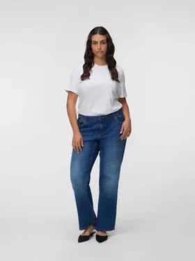 Jeans Vmcasta à taille mi-haute et coupe évasée