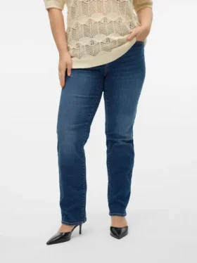 Jeans Vmcflash à taille mi-haute et coupe droite