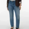 Jeans Vmcflash à taille mi-haute et coupe droite