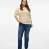 Jeans Vmcflash à taille mi-haute et coupe droite