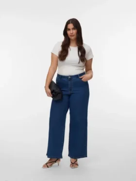 Jeans Vmclusia à taille haute et coupe large