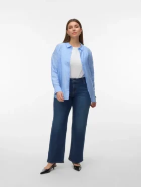 Jeans Vmcstellastretch à taille mi-haute et coupe large