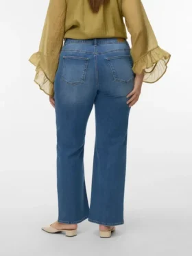 Jeans Vmcstellastretch à taille mi-haute et coupe large
