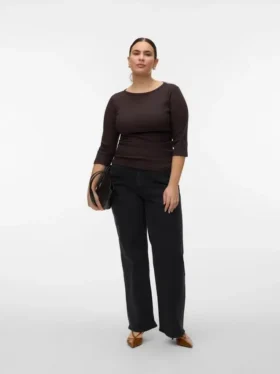 Jeans Vmctessa-Stretch à taille haute et coupe large