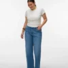 Jeans Vmctessa-Stretch à taille haute et coupe large