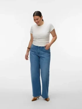 Jeans Vmctessa-Stretch à taille haute et coupe large
