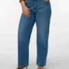 Jeans Vmctessa-Stretch à taille haute et coupe large