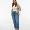 Jeans Vmctessa-Stretch à taille haute et coupe « mom »
