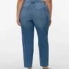Jeans Vmctessa-Stretch à taille haute et coupe « mom »