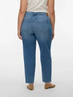 Jeans Vmctessa-Stretch à taille haute et coupe « mom »