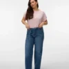 Jeans Vmctessa à taille haute et coupe large