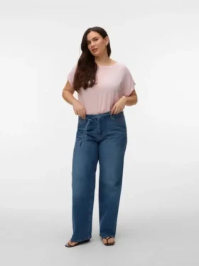 Jeans Vmctessa à taille haute et coupe large