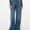 Jeans Vmelina à taille très haute et coupe large