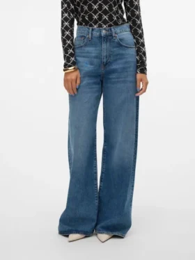 Jeans Vmelina à taille très haute et coupe large