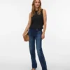 Jeans Vmella à taille mi-haute et coupe droite