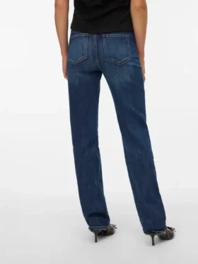 Jeans Vmella à taille mi-haute et coupe droite
