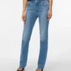 Jeans Vmella à taille mi-haute et coupe droite