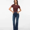 Jeans Vmella à taille mi-haute et coupe évasée