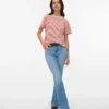 Jeans Vmella à taille mi-haute et coupe évasée