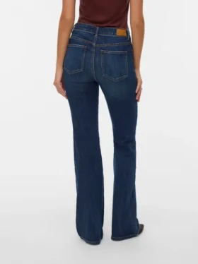 Jeans Vmella à taille mi-haute et coupe évasée