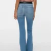Jeans Vmella à taille mi-haute et coupe évasée
