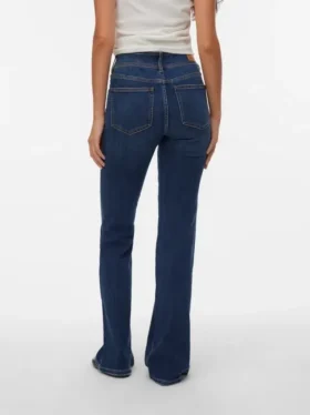Jeans Vmella à taille mi-haute et coupe évasée