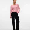Jeans Vmelly à taille mi-haute et coupe large