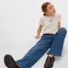 Jeans Vmemilie à taille mi-haute et coupe large