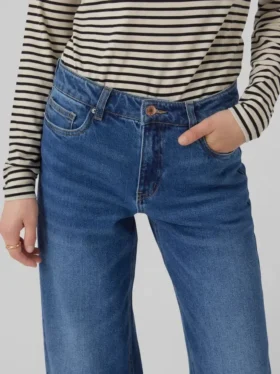 Jeans Vmfaith à taille basse et coupe large