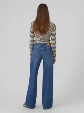 Jeans Vmfaith à taille basse et coupe large