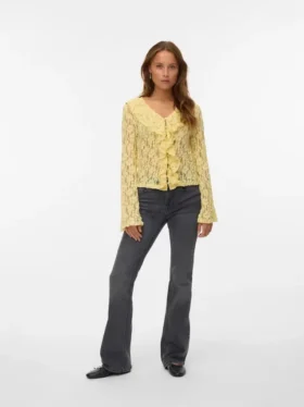 Jeans Vmflash taille mi-haute à coupe évasée