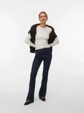 Jeans Vmflash taille mi-haute à coupe évasée