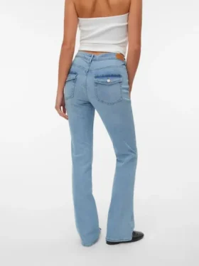 Jeans Vmflash taille mi-haute à coupe évasée